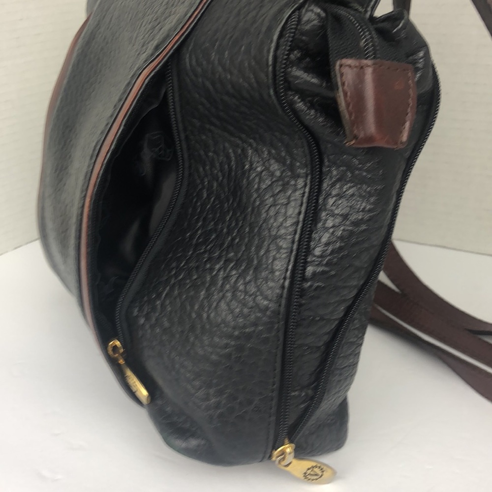 Vintage Valentina pebbled leather shoulder bag - Picture 3 of 16